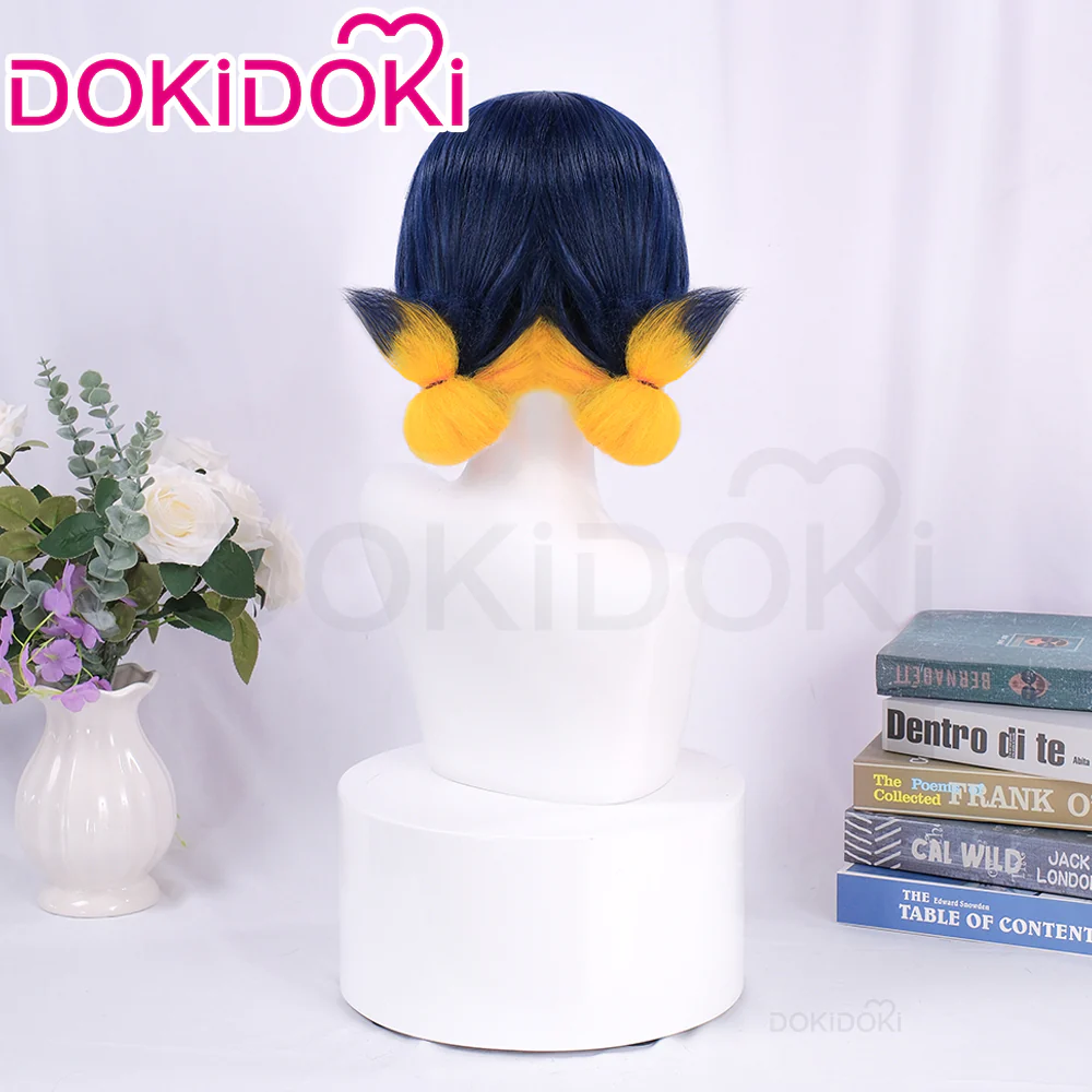 【Pink Ver Ready For Ship】DokiDoki Game Cosplay Girl Group ANTIFRAGILE Wig Short Blue Pink Yellow Hair Rainy Day - Image 3