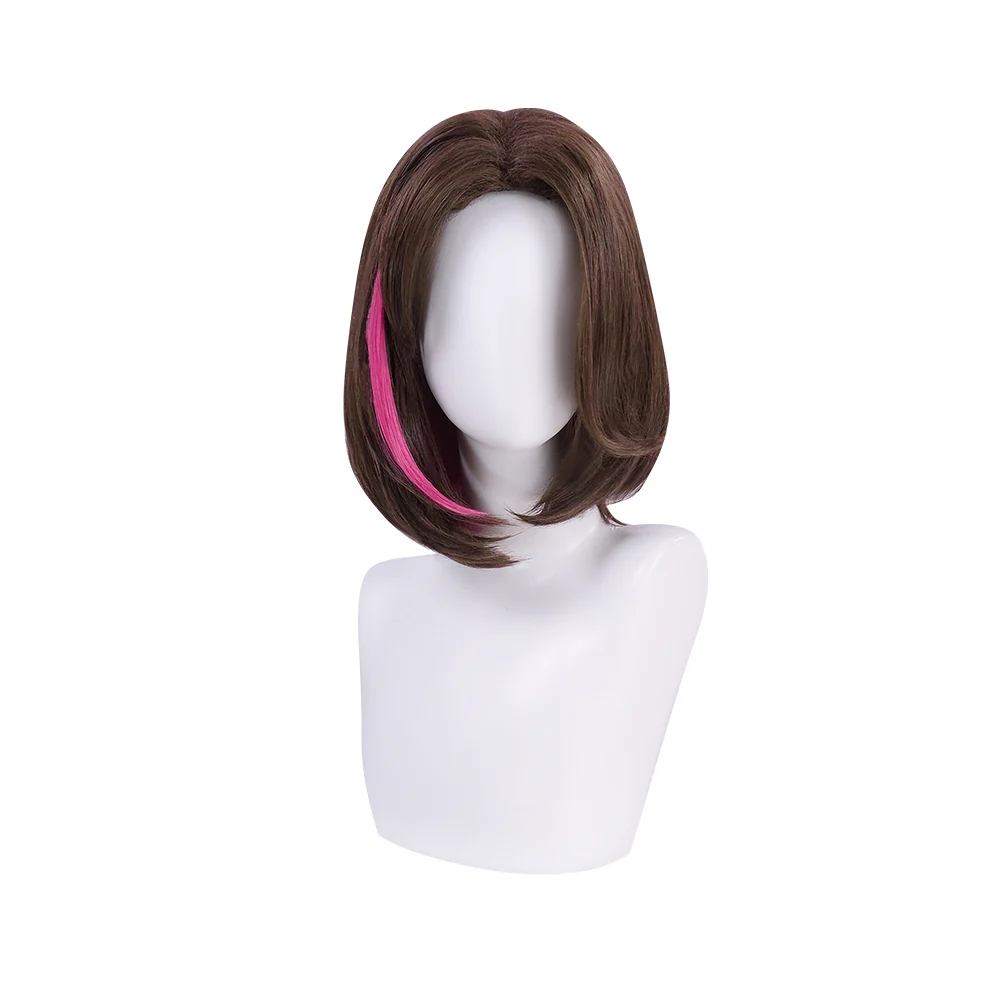 【Ready For Ship】DokiDoki Game Cosplay Girl Group  ANTIFRAGILE  Wig Short Brown Hair - Image 5