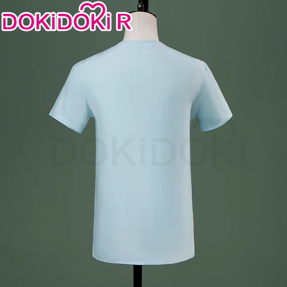 【Size S-5XL】DokiDoki Game Cosplay Hanaasato Minoori Costume Blue Seal T-Shirt My First Vocal Range Check! - Image 9