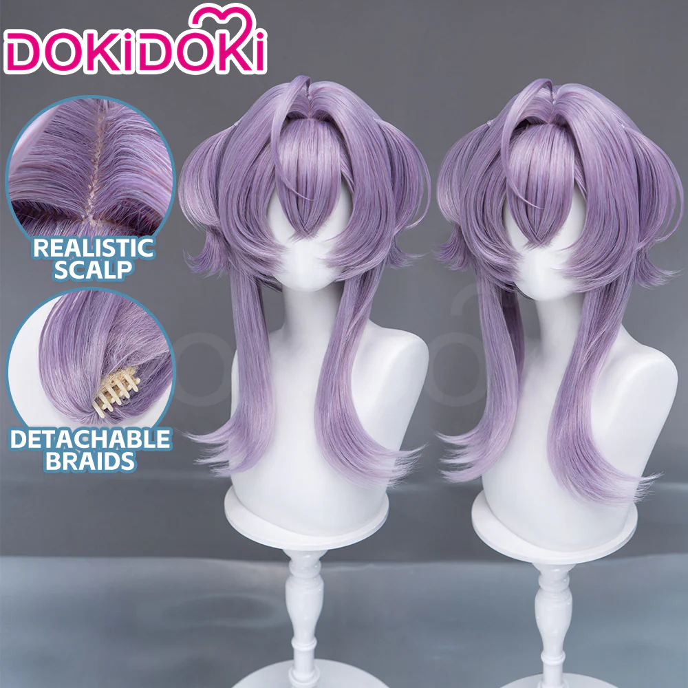 【Ready For Ship】DokiDoki Game Cosplay Jellyfish Girl Wig Long Purple Hair