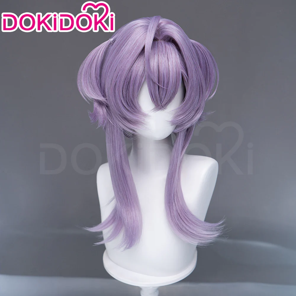 【Ready For Ship】DokiDoki Game Cosplay Jellyfish Girl Wig Long Purple Hair - Image 2