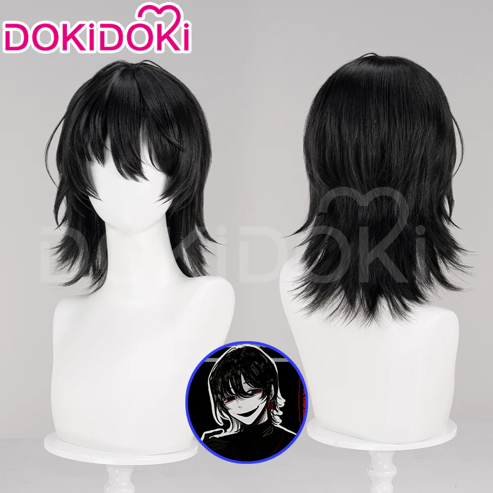 【Ready For Ship】DokiDoki Game Tou Qi Cosplay Nai He Wig Male / Female Black Long / Short Wig Touqi Naihe - Image 2