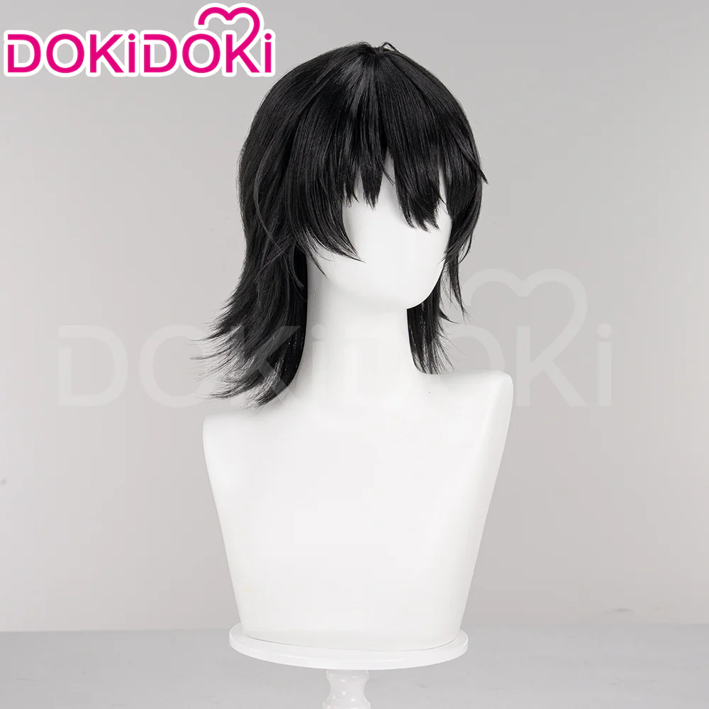 【Ready For Ship】DokiDoki Game Tou Qi Cosplay Nai He Wig Male / Female Black Long / Short Wig Touqi Naihe - Image 3