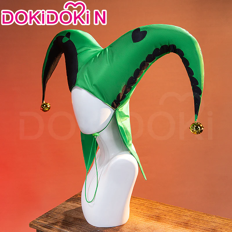 【Size XS-3XL】DokiDoki-N Game Cosplay Clown Costume Green Black Suit - Image 5