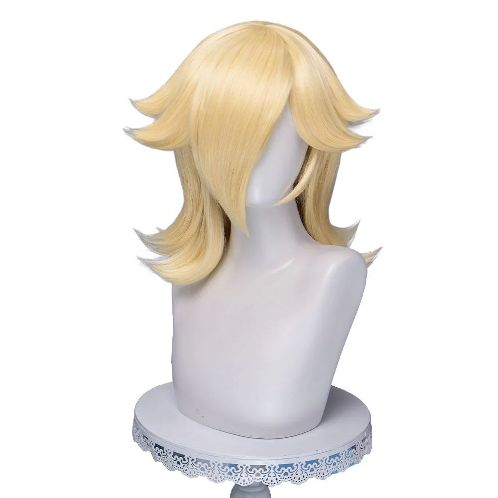 【Normal Ver Ready For Ship】【Pre Crimped】DokiDoki Game Cosplay Princess Wig Long Blonde Curly Hair - Image 12