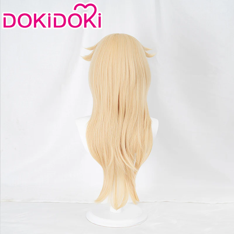 【Normal Ver Ready For Ship】【Pre Crimped】DokiDoki Game Cosplay Princess Wig Long Blonde Curly Hair - Image 3