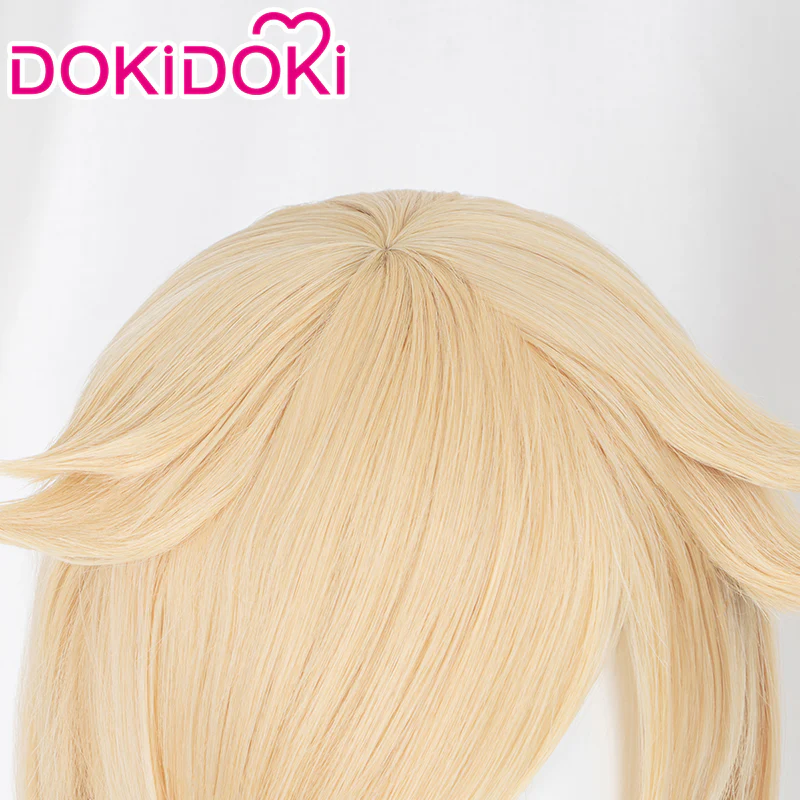 【Normal Ver Ready For Ship】【Pre Crimped】DokiDoki Game Cosplay Princess Wig Long Blonde Curly Hair - Image 4