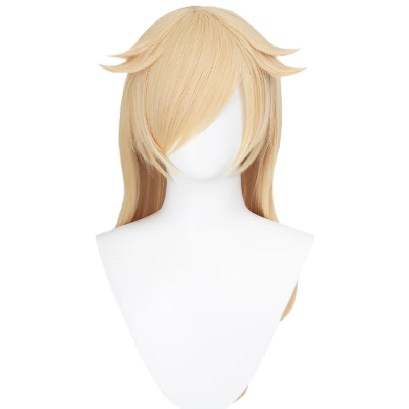 【Normal Ver Ready For Ship】【Pre Crimped】DokiDoki Game Cosplay Princess Wig Long Blonde Curly Hair - Image 5