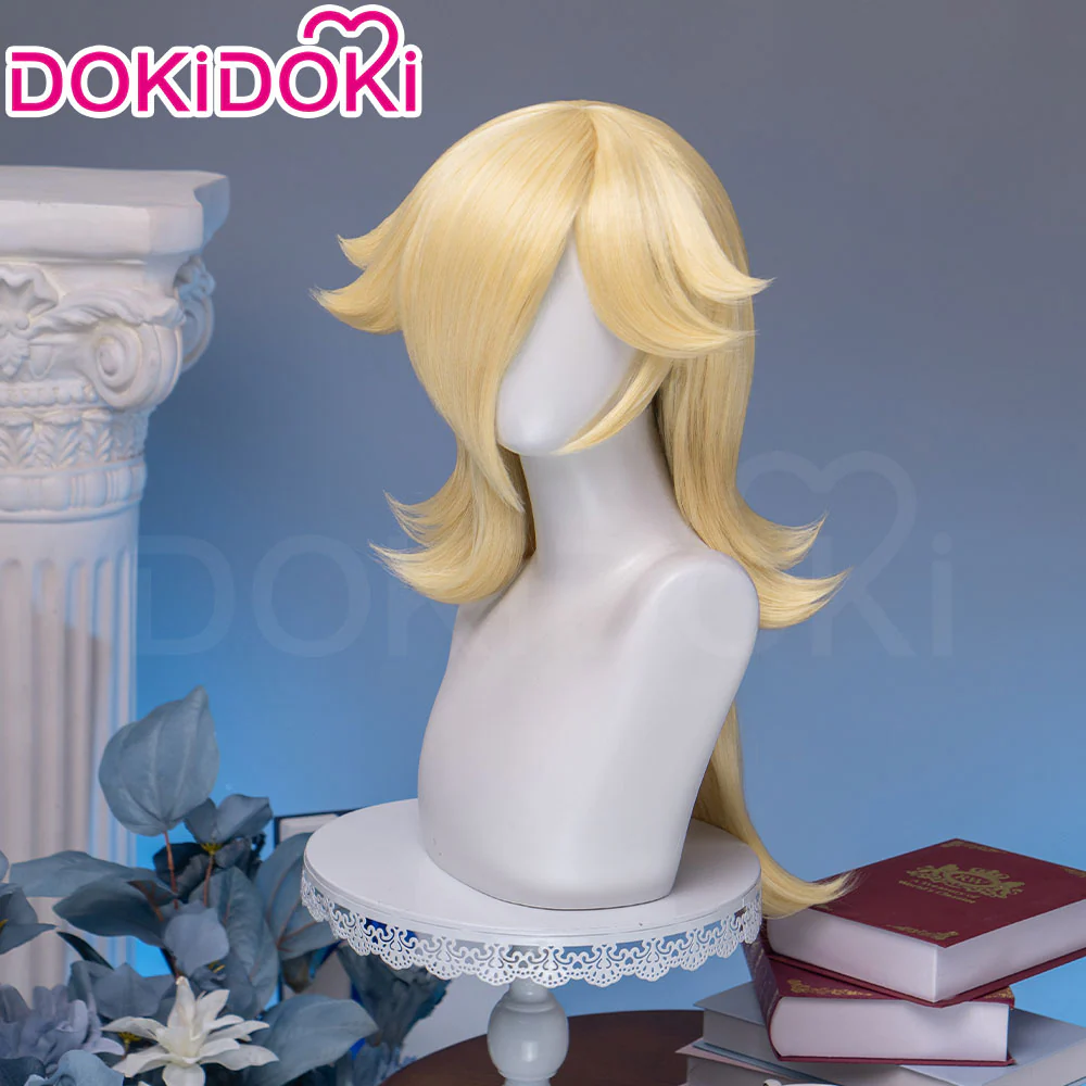 【Normal Ver Ready For Ship】【Pre Crimped】DokiDoki Game Cosplay Princess Wig Long Blonde Curly Hair - Image 7