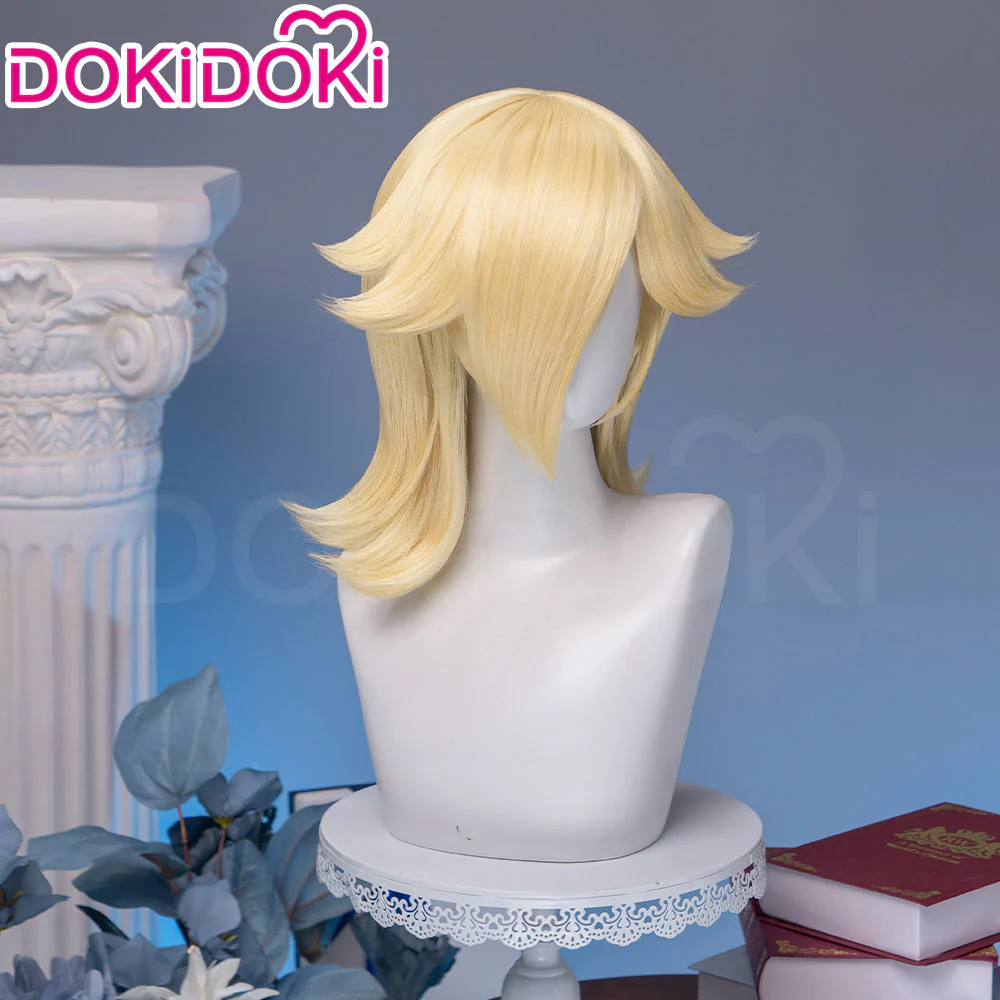 【Normal Ver Ready For Ship】【Pre Crimped】DokiDoki Game Cosplay Princess Wig Long Blonde Curly Hair - Image 8