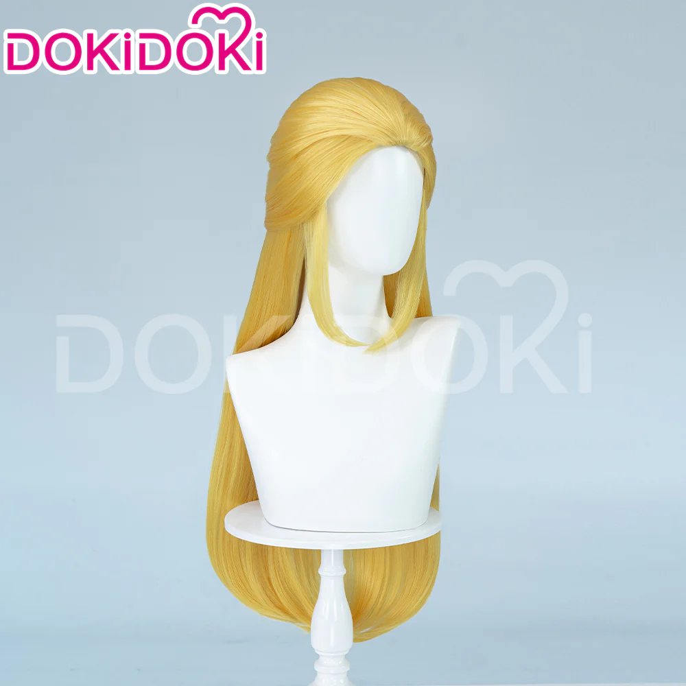 【Ready For Ship】DokiDoki Game Cosplay Princess Wig Women Long / Short Yellow Elegant Hair/ Hair Clip - Image 12