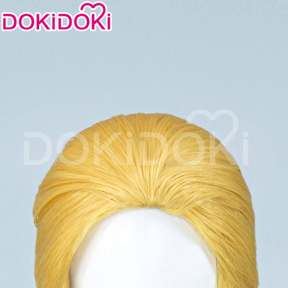 【Ready For Ship】DokiDoki Game Cosplay Princess Wig Women Long / Short Yellow Elegant Hair/ Hair Clip - Image 15