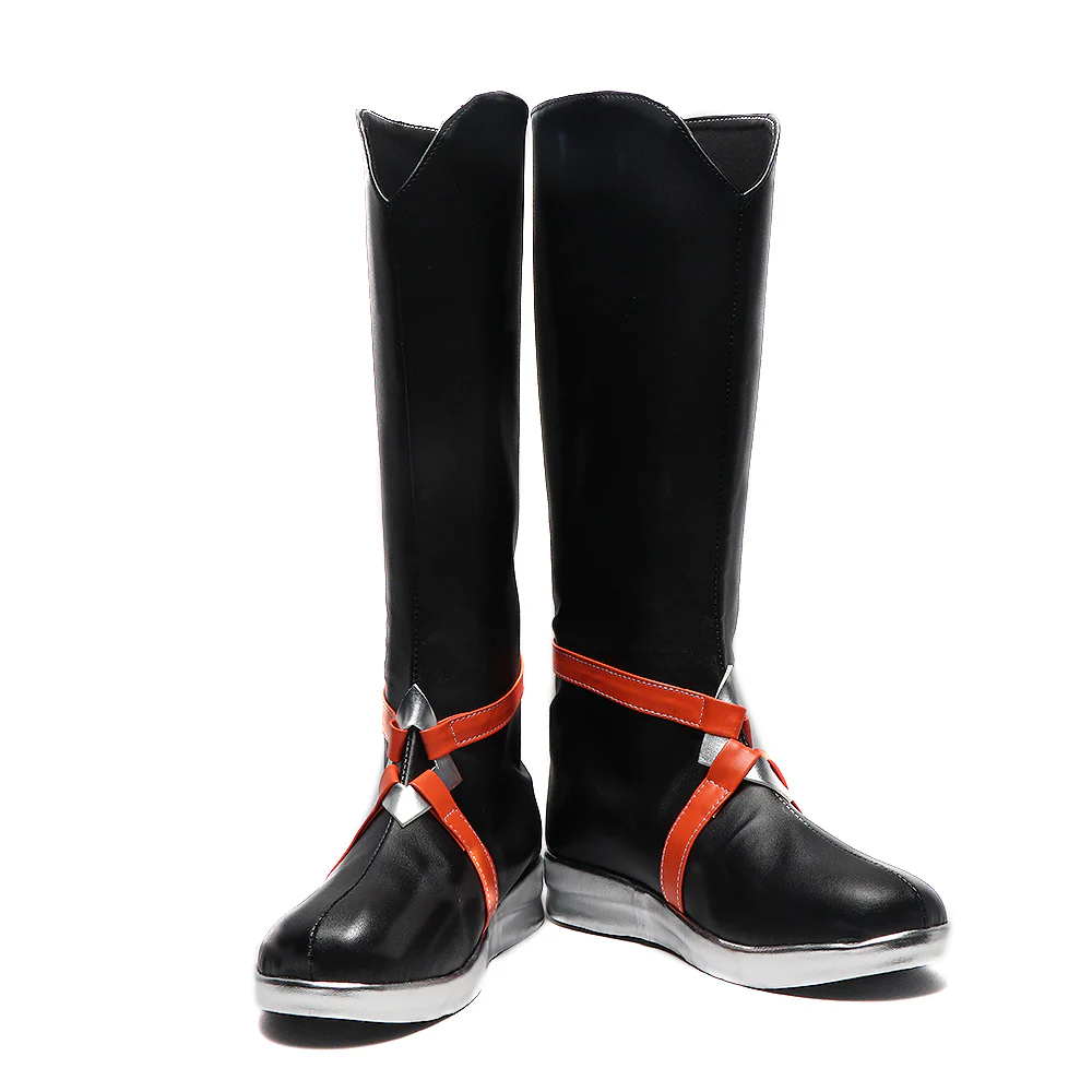 【In Stock】DokiDoki Game Cosplay Shoes Black Boots - Image 2