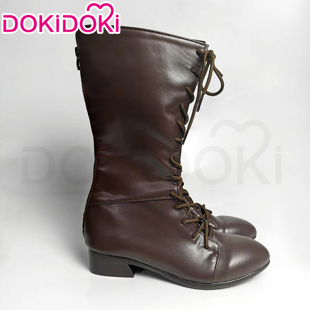 DokiDoki Game Cosplay Shoes Brown Boots - Image 2