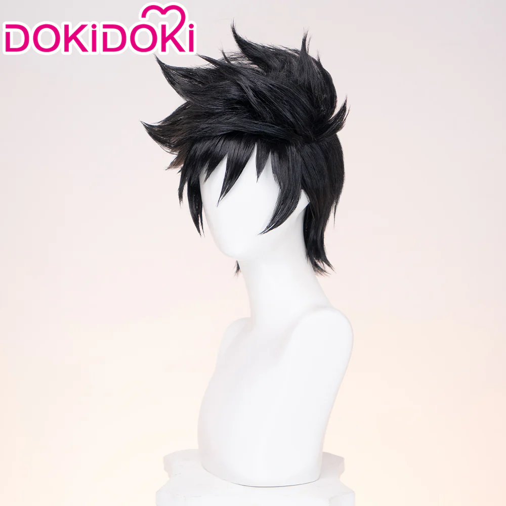DokiDoki Game Cosplay Underworld Prince Wig Short Black Hair - Image 2