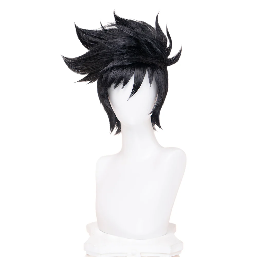 DokiDoki Game Cosplay Underworld Prince Wig Short Black Hair - Image 5