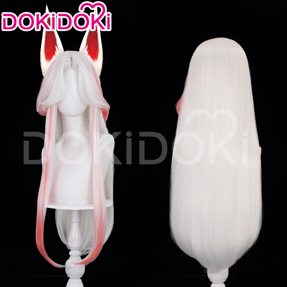 【Character Ver Ready For Ship】DokiDoki Game Cosplay Wig Long Brown Hair White - Image 10