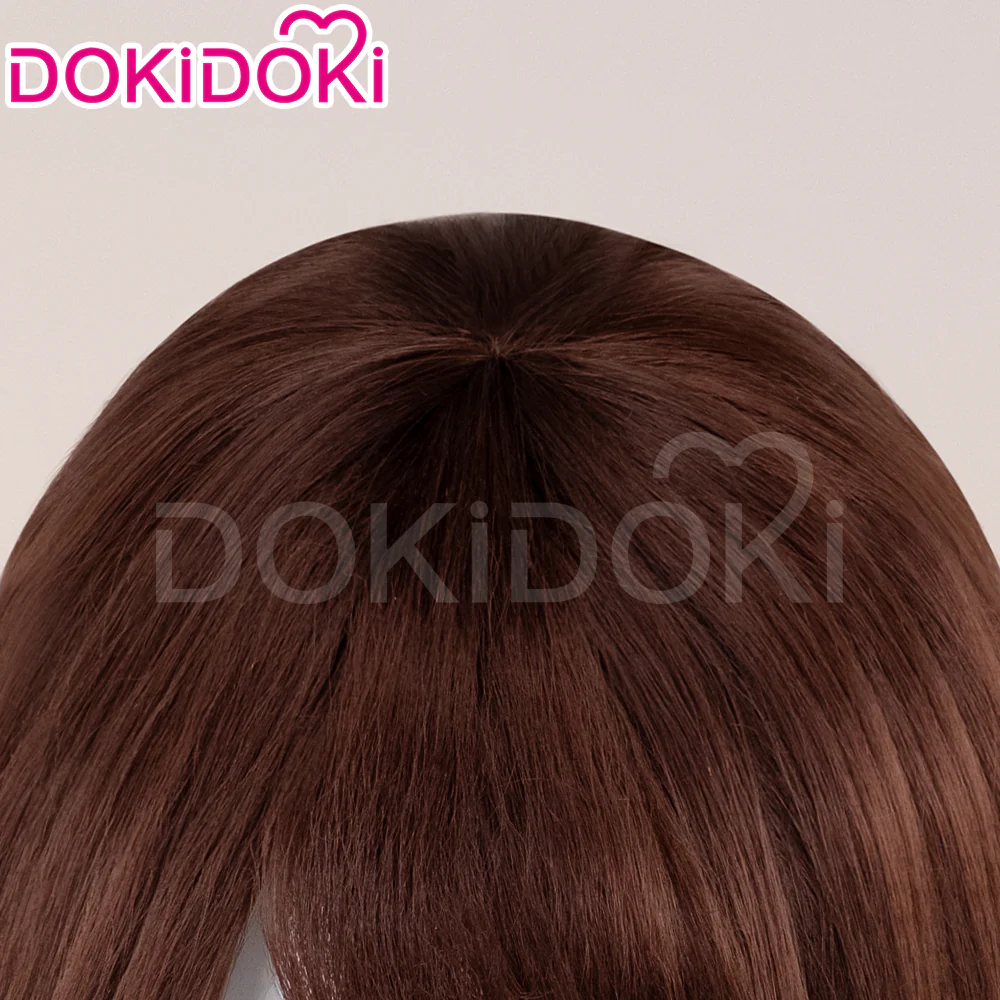 【Character Ver Ready For Ship】DokiDoki Game Cosplay Wig Long Brown Hair White - Image 5