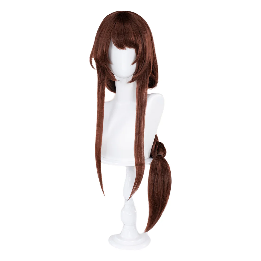 【Character Ver Ready For Ship】DokiDoki Game Cosplay Wig Long Brown Hair White - Image 6