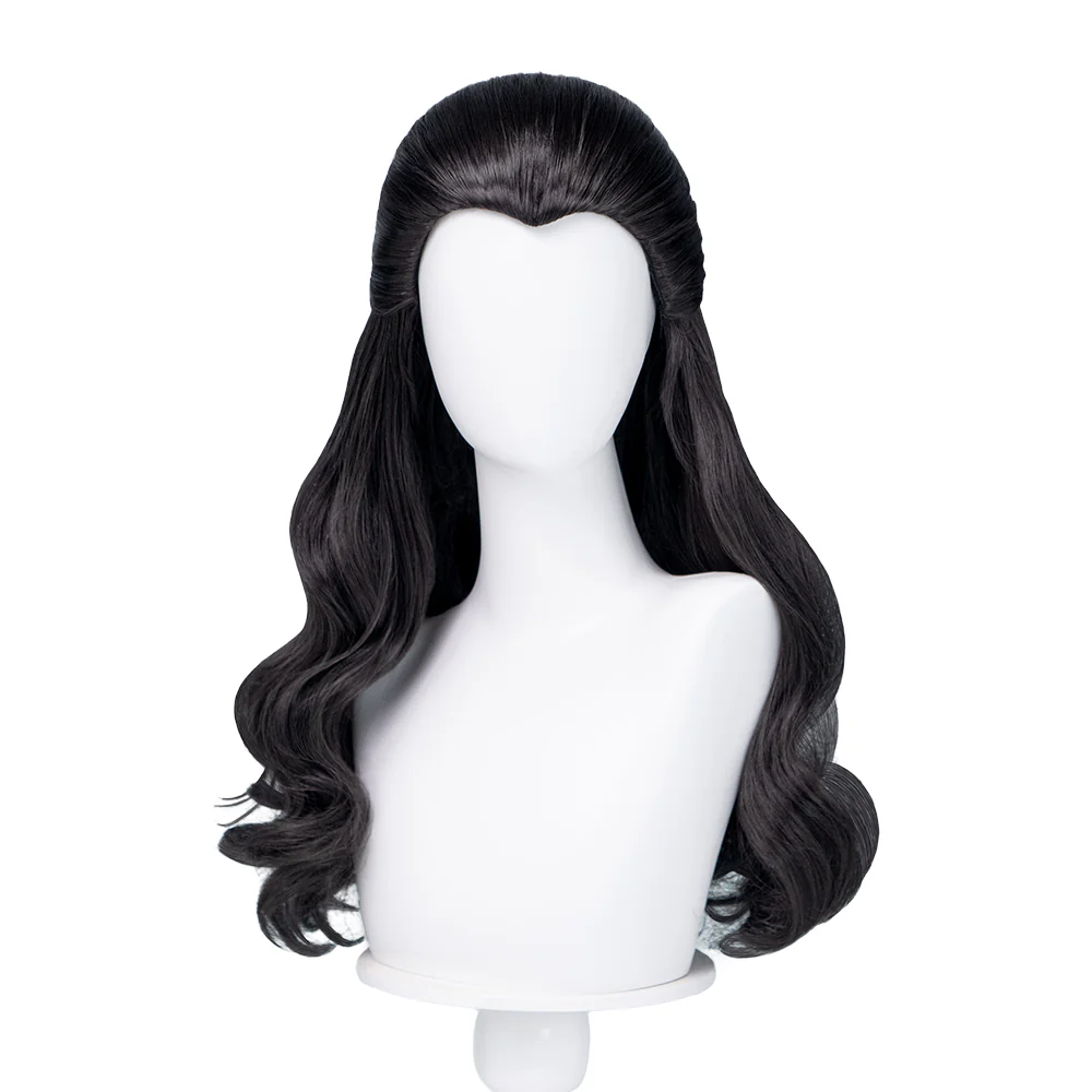 DokiDoki Game Cosplay Wig Long Curly Black Hair - Image 5