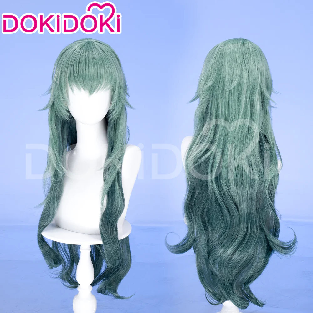 【Ready For Ship】DokiDoki Game Cosplay Wig Long Green Women Hair