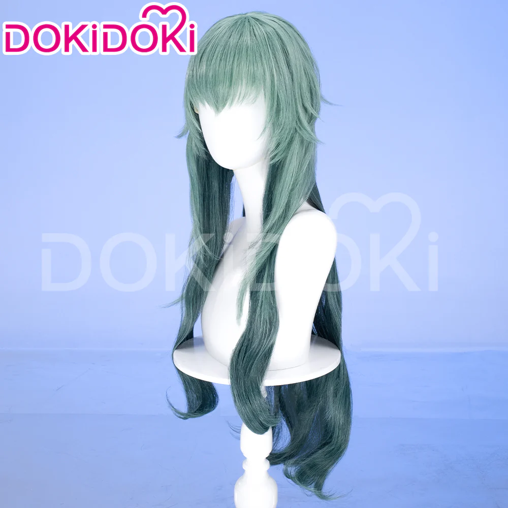 【Ready For Ship】DokiDoki Game Cosplay Wig Long Green Women Hair - Image 3