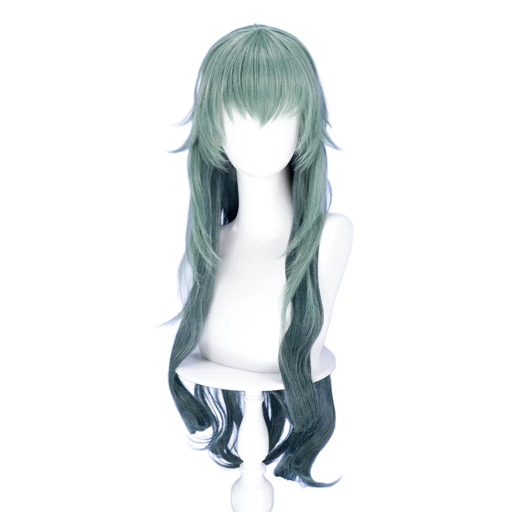 【Ready For Ship】DokiDoki Game Cosplay Wig Long Green Women Hair - Image 5