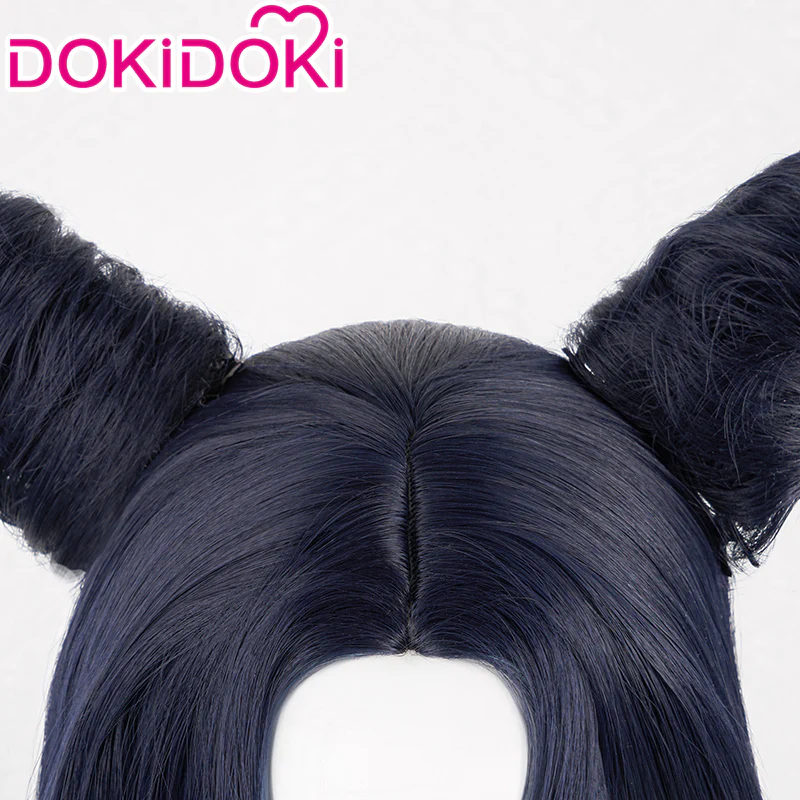 【Ready For Ship】DokiDoki Game Cosplay Wig Long Curly Blue Hair - Image 4