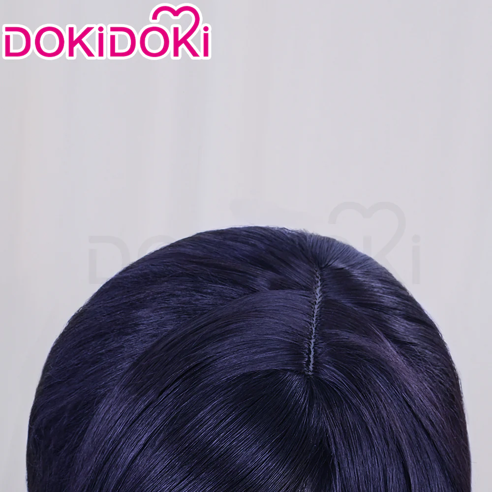 【Ready For Ship】DokiDoki Game Cosplay Wig Long Purple Hair Tied Braids/Hair Band Animal Ear - Image 4