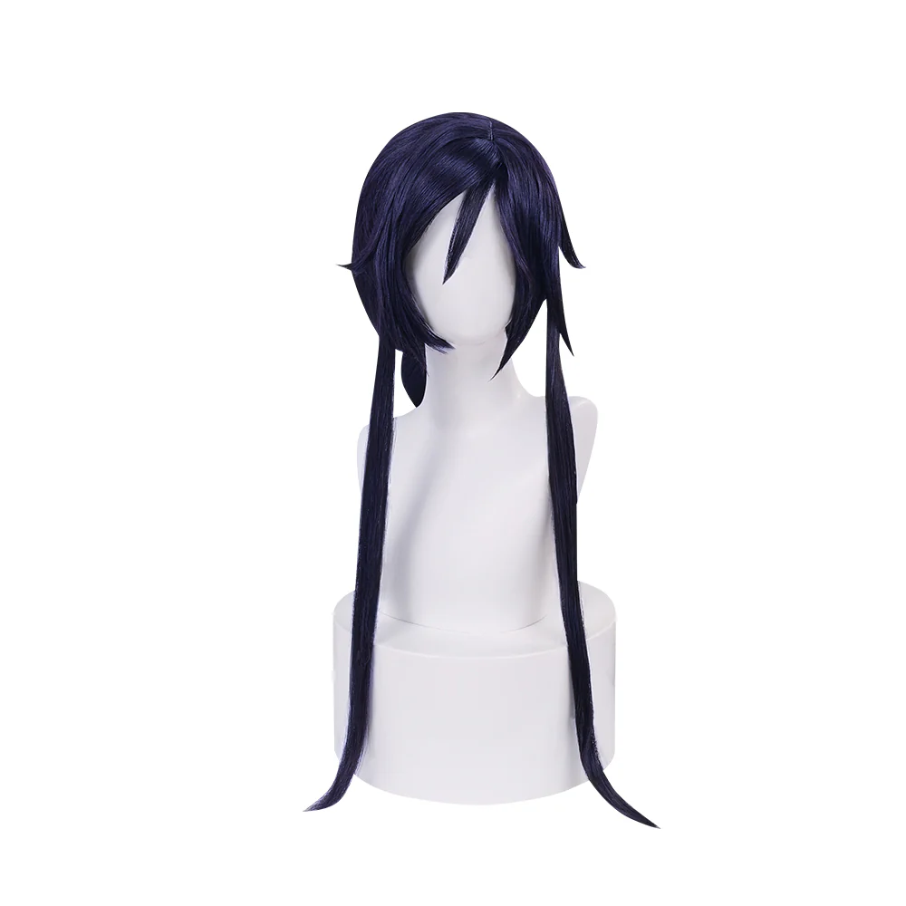 【Ready For Ship】DokiDoki Game Cosplay Wig Long Purple Hair Tied Braids/Hair Band Animal Ear - Image 5