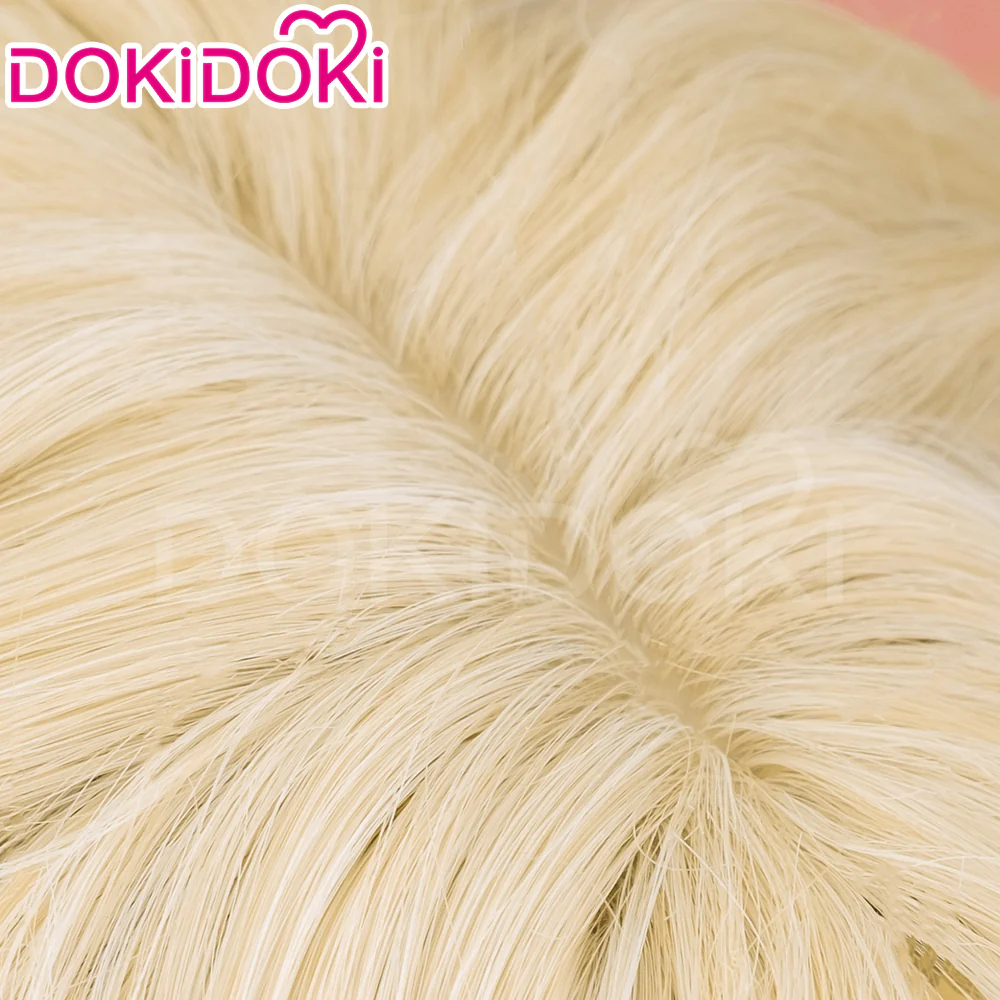 【Ready For Ship】DokiDoki Game Cosplay Wig Long Gold Curly Hair - Image 5