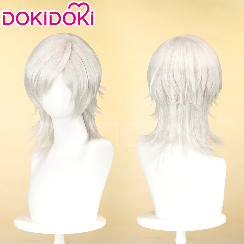 【Ready For Ship】DokiDoki Game Cosplay Wig Long White Hair