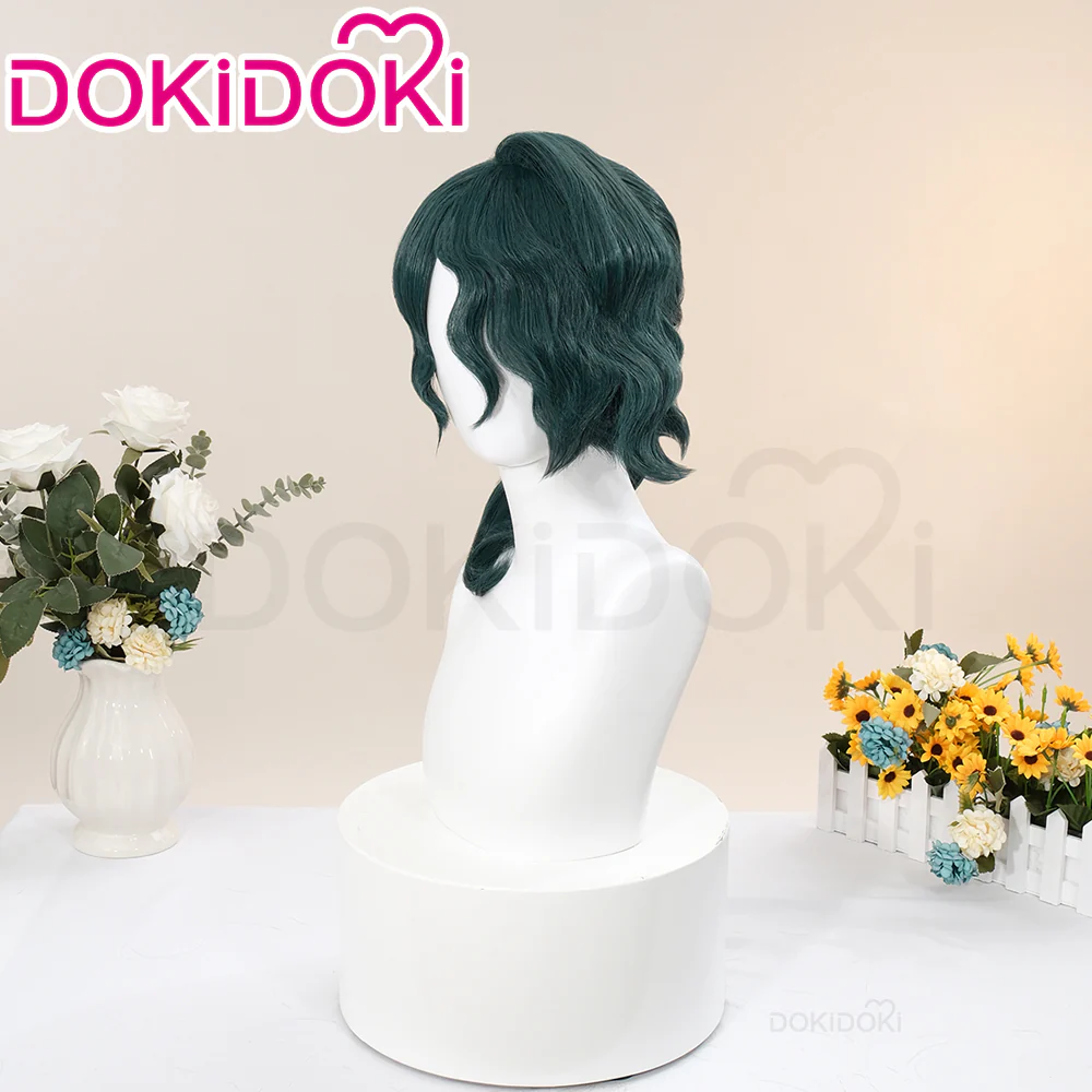 【Ready For Ship】DokiDoki Game Cosplay Wig Long Curly Green Hair - Image 2