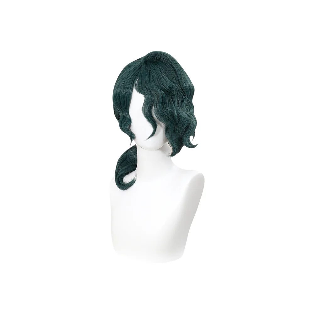 【Ready For Ship】DokiDoki Game Cosplay Wig Long Curly Green Hair - Image 5