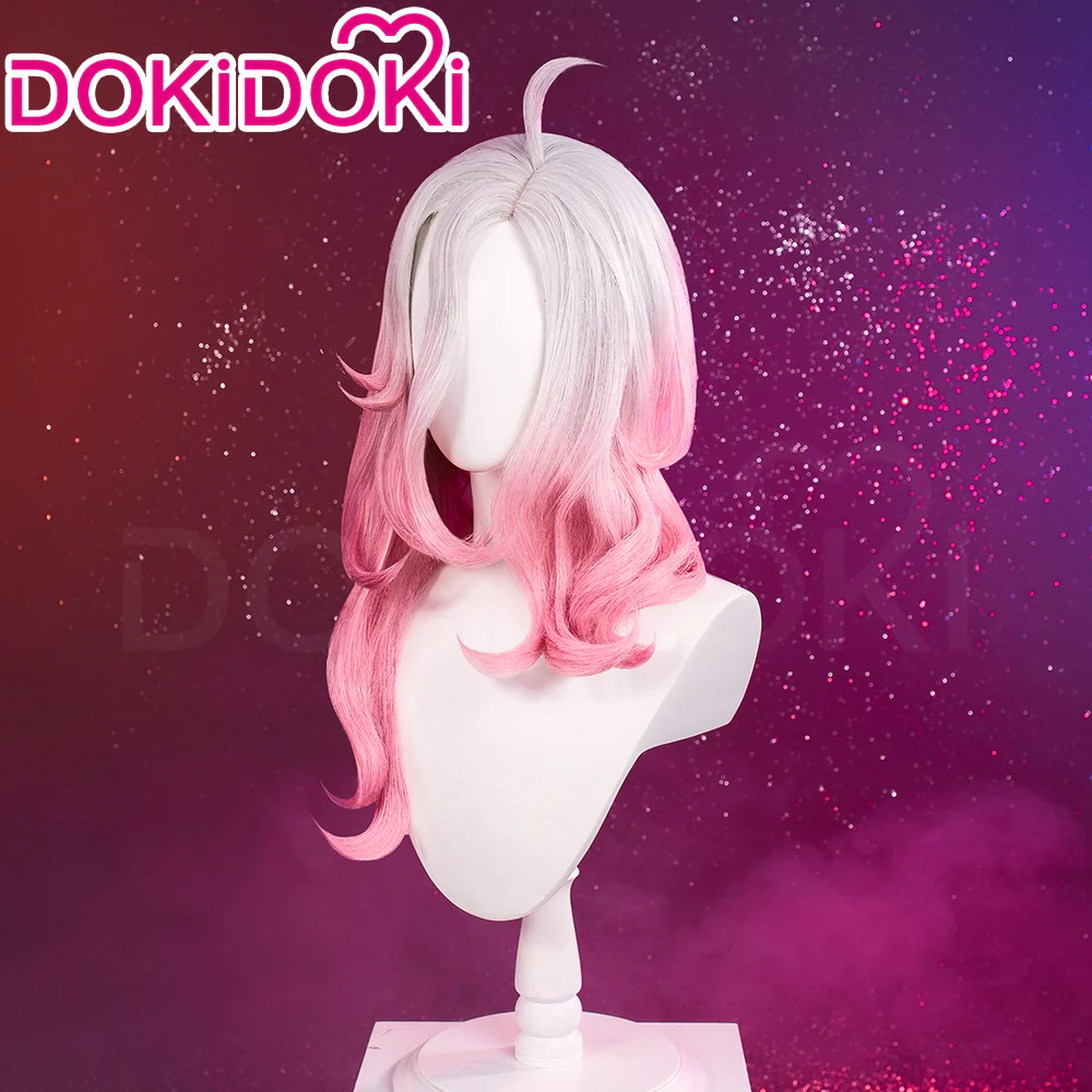 【Ready For Ship】DokiDoki Game Cosplay Wig Long White Pink Hair - Image 5