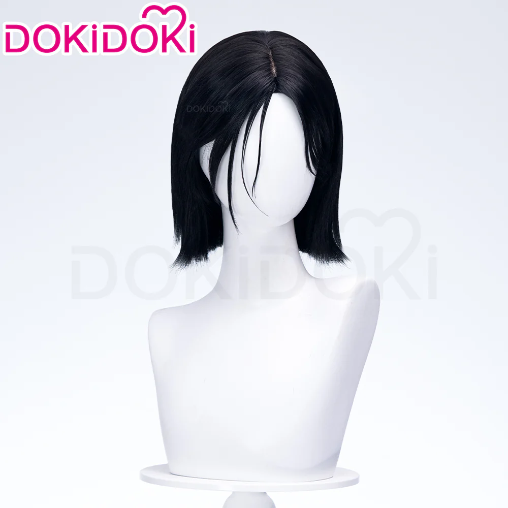 【Ready For Ship】DokiDoki Game Cosplay Wig Short Black Hair Female - Image 3