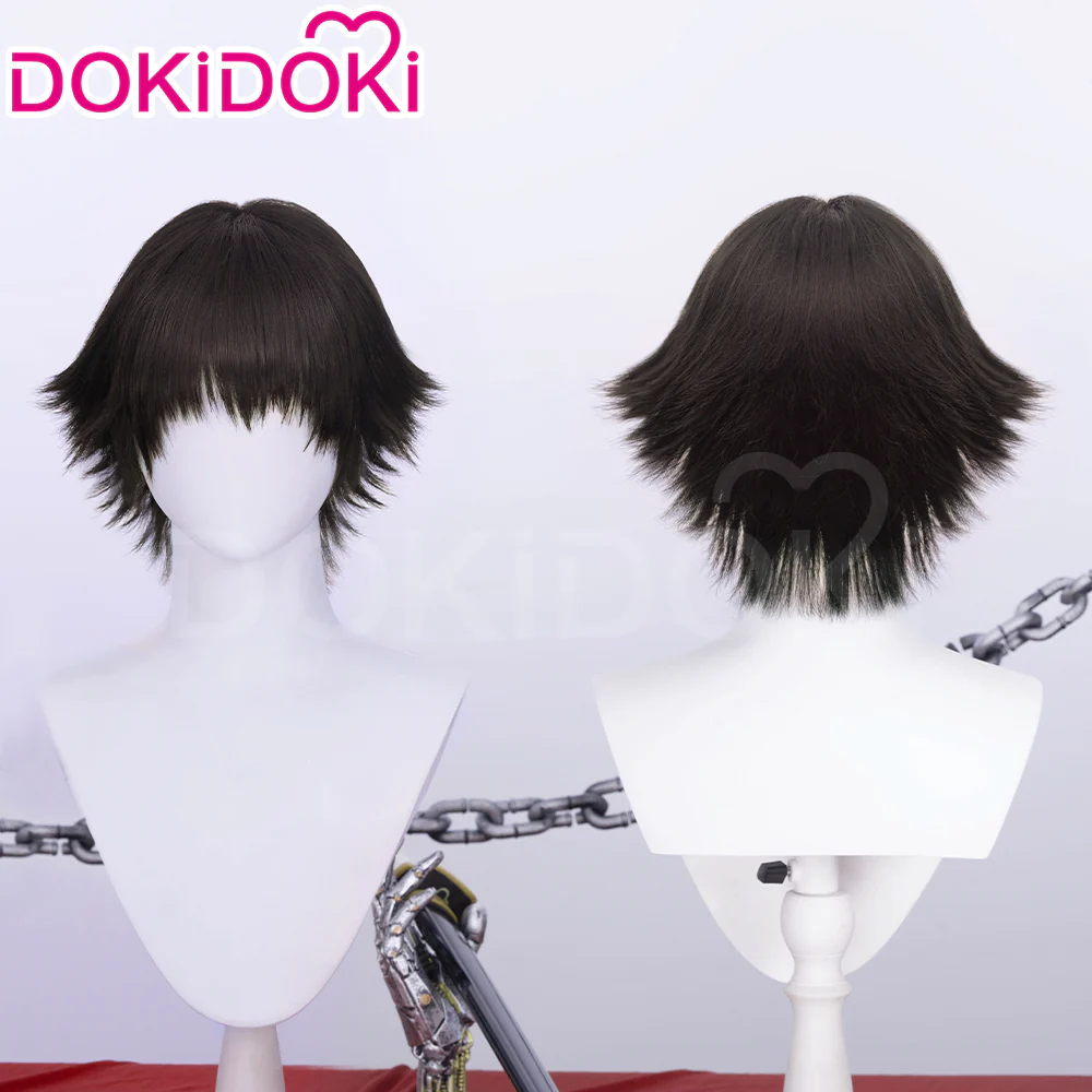【Ready For Ship】DokiDoki Game Cosplay Wig Short Black Hair Women