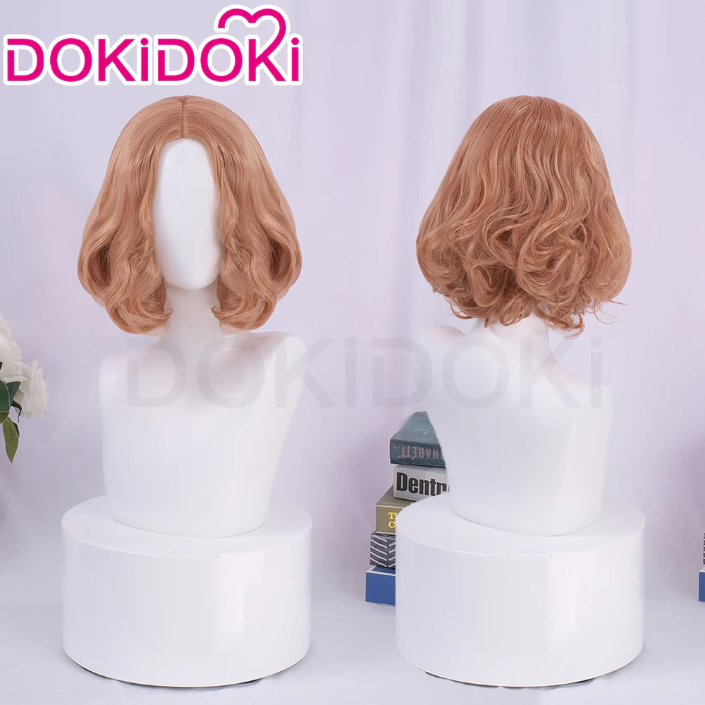 【Ready For Ship】DokiDoki Game Cosplay Wig Short Brown Hair