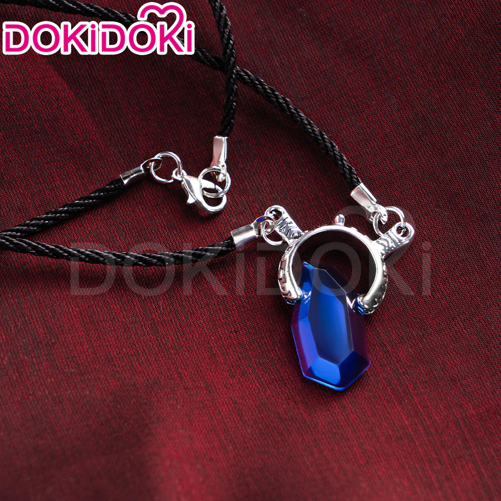 【Ready For Ship】DokiDoki Game Cosplay Wig / Necklace Short Straight Dark / Light Grey Men Hair - Image 20