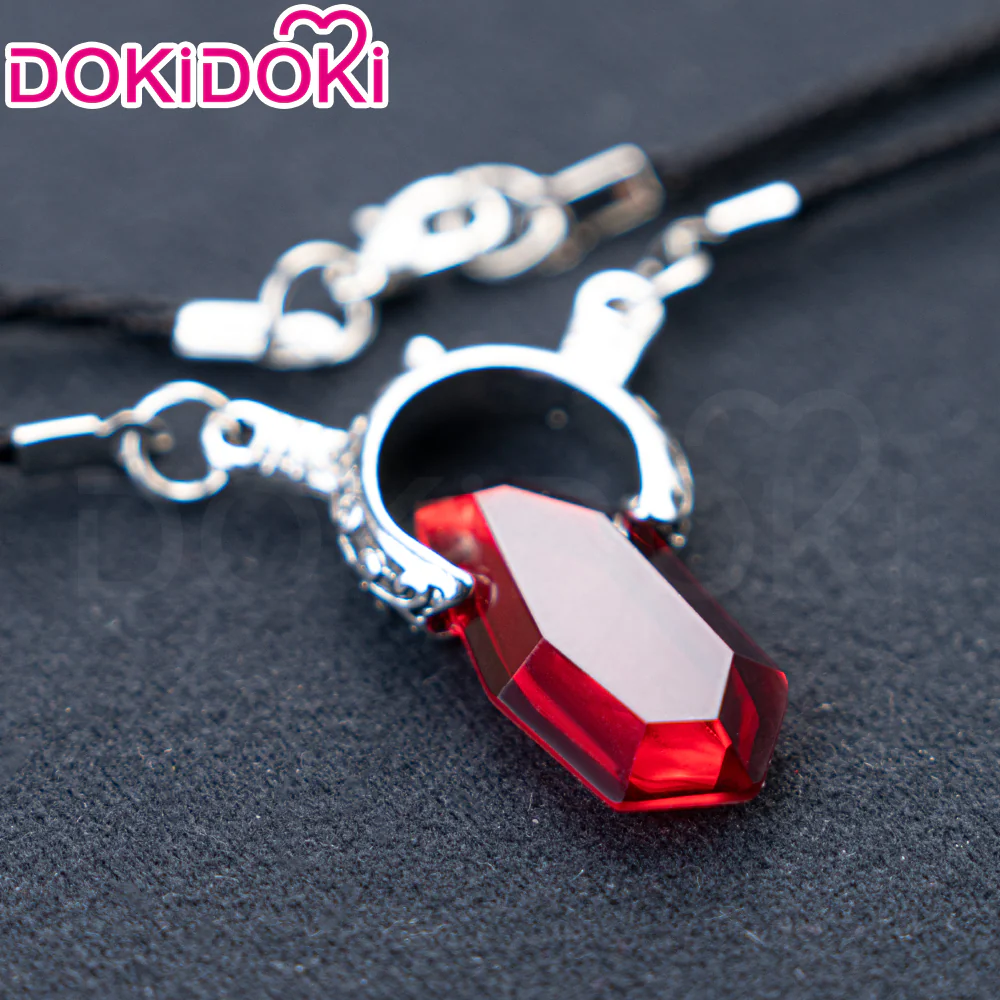 【Ready For Ship】DokiDoki Game Cosplay Wig / Necklace Short Straight Dark / Light Grey Men Hair - Image 22