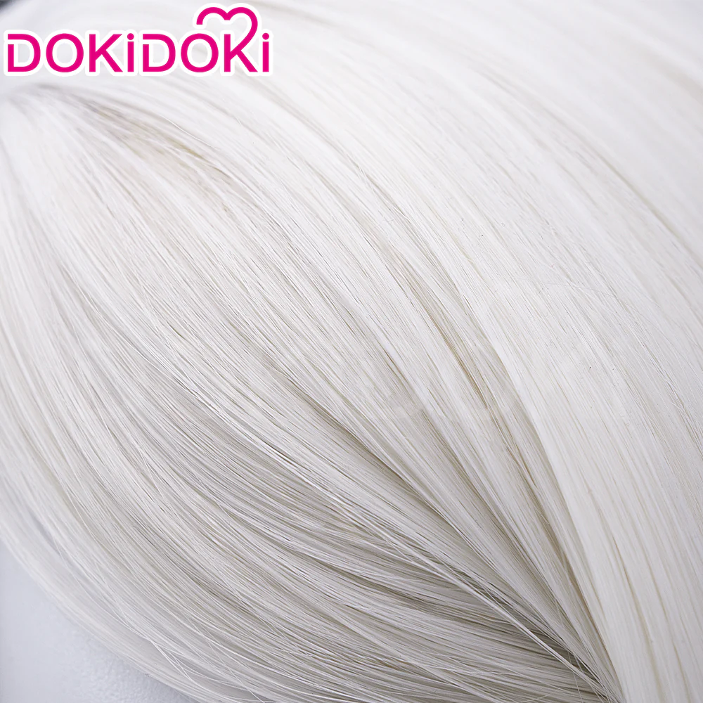 DokiDoki Game Cosplay Wig White Short Hair Wig - Image 5