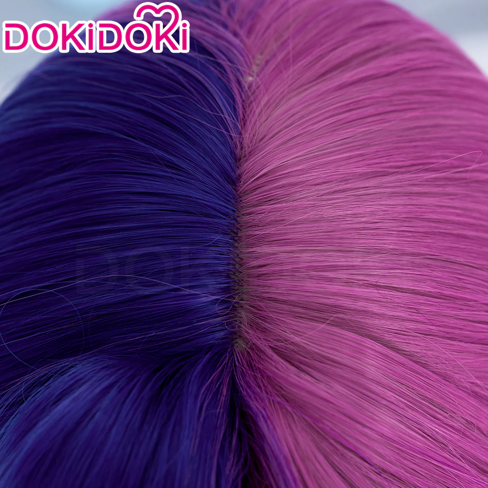 【Partially Ready For Ship】DokiDoki Game Cosplay Wig Short Black White Purple Pink Hair - Image 10