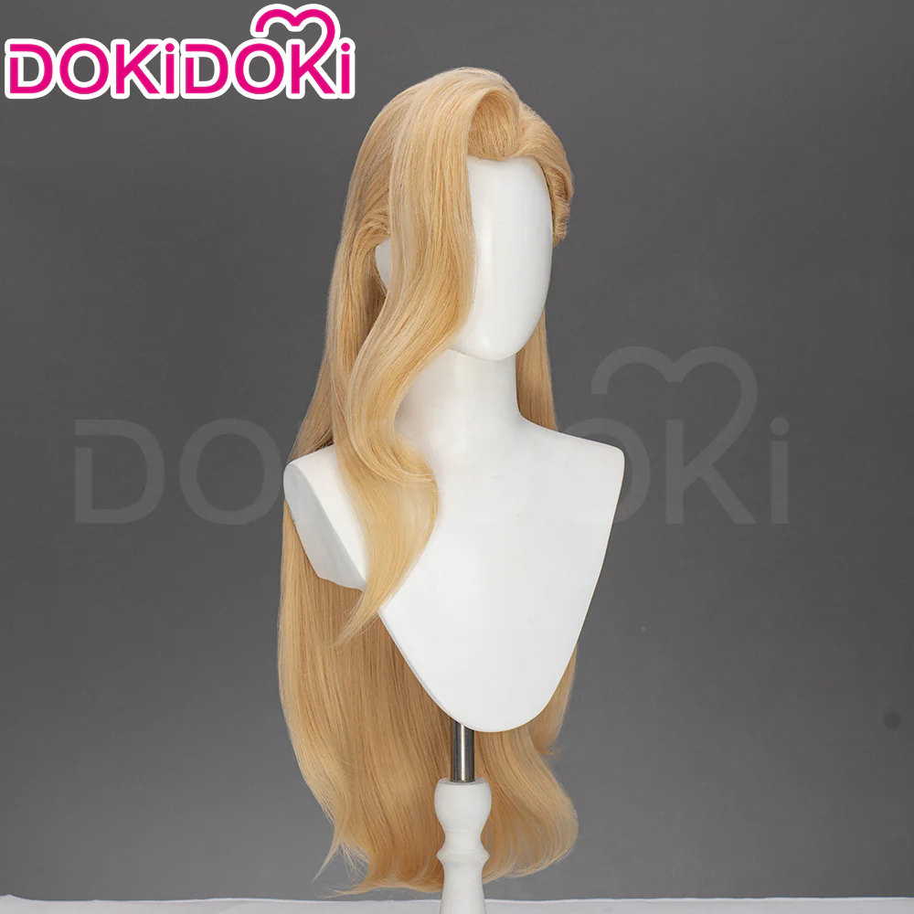 【Ready For Ship】Dokidoki Game Cosplay Woman Wig Long Curly Blonde Hair - Image 2