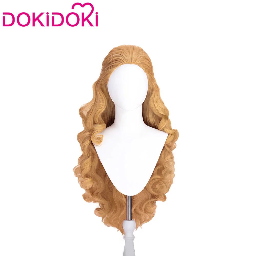 【Ready For Ship】Dokidoki Game Cosplay Woman Wig Long Curly Scarlet Red Orange Wig - Image 8