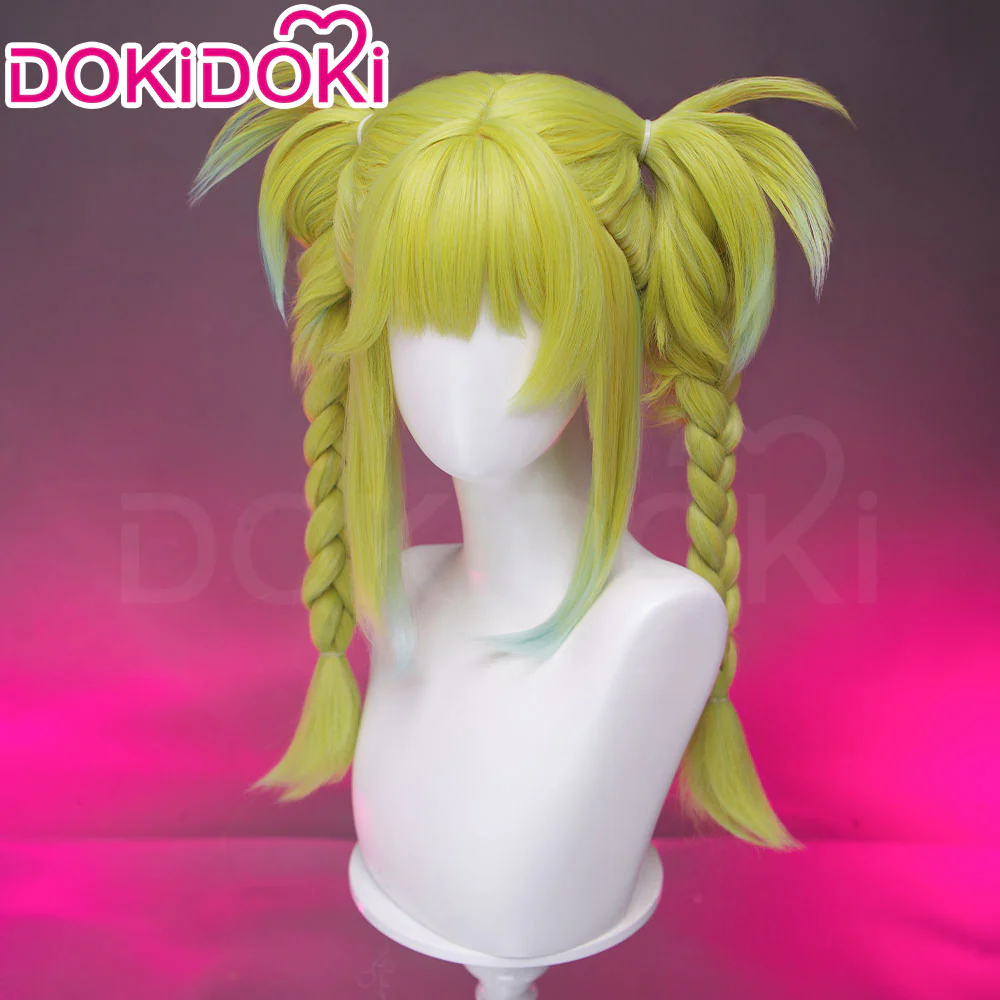 【Default Ver Ready For Ship】Dokidoki Game Cosplay Wig Long Curly Blonde Yellow Wig - Image 8