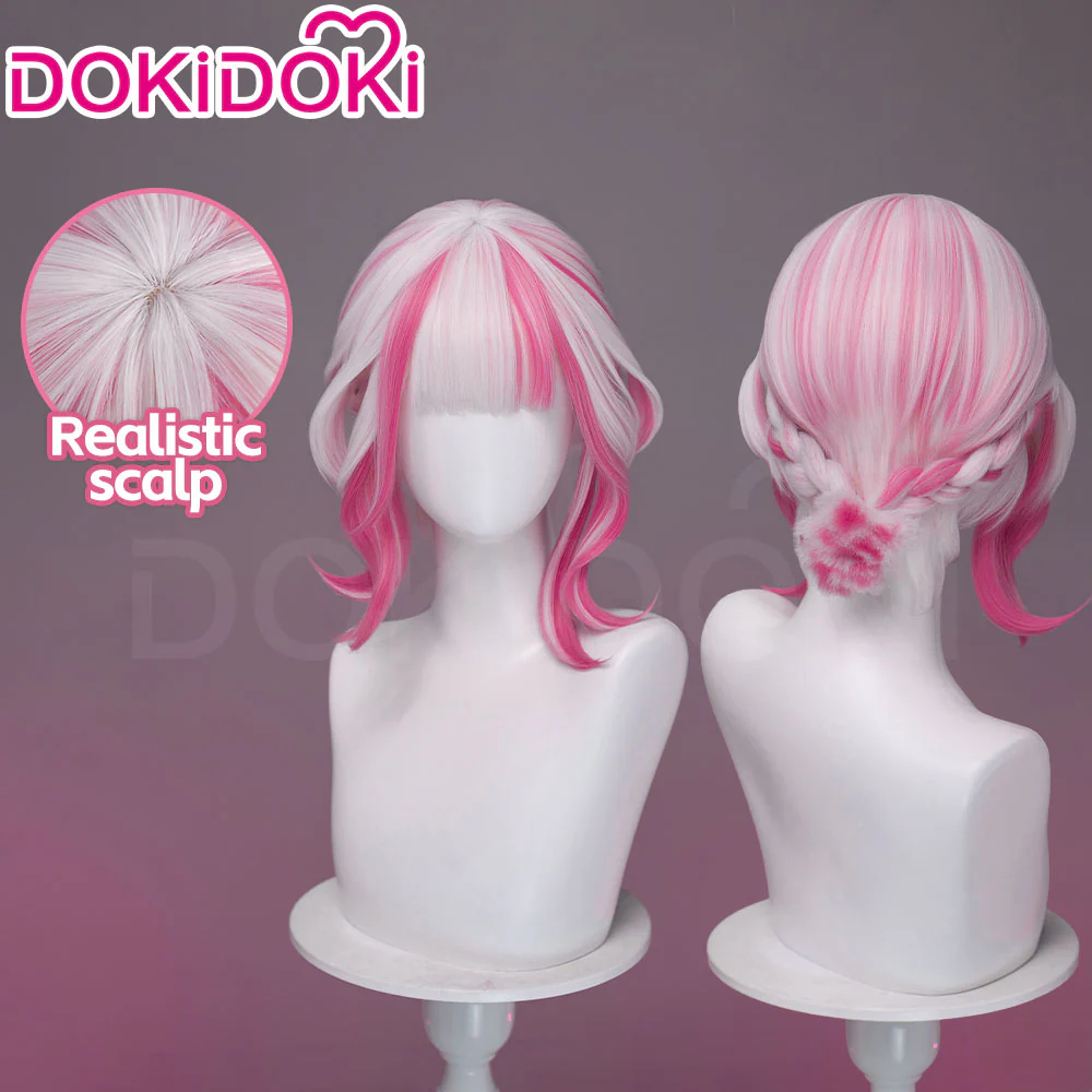 【Ready For Ship】DokiDoki Game Cosplay Woman Wig Long Straight Black Purple Vengeance Skin Blood Kariudo Daring Daifuku - Image 17