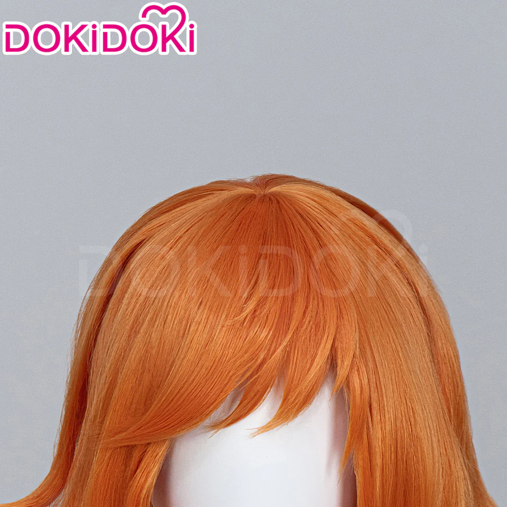 【Wig Ready For Ship】DokiDoki Game Cosplay Woman Sqquirrel Girrl Wig / Ear / Tail Short Curly Orange Hair - Image 5