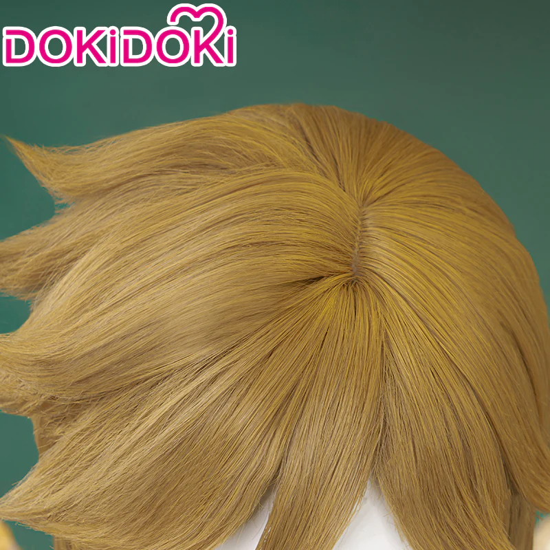 【Ready For Ship】DokiDoki Game Cosplay Yellow Short  Wig / Ear / Ear Clips - Image 3