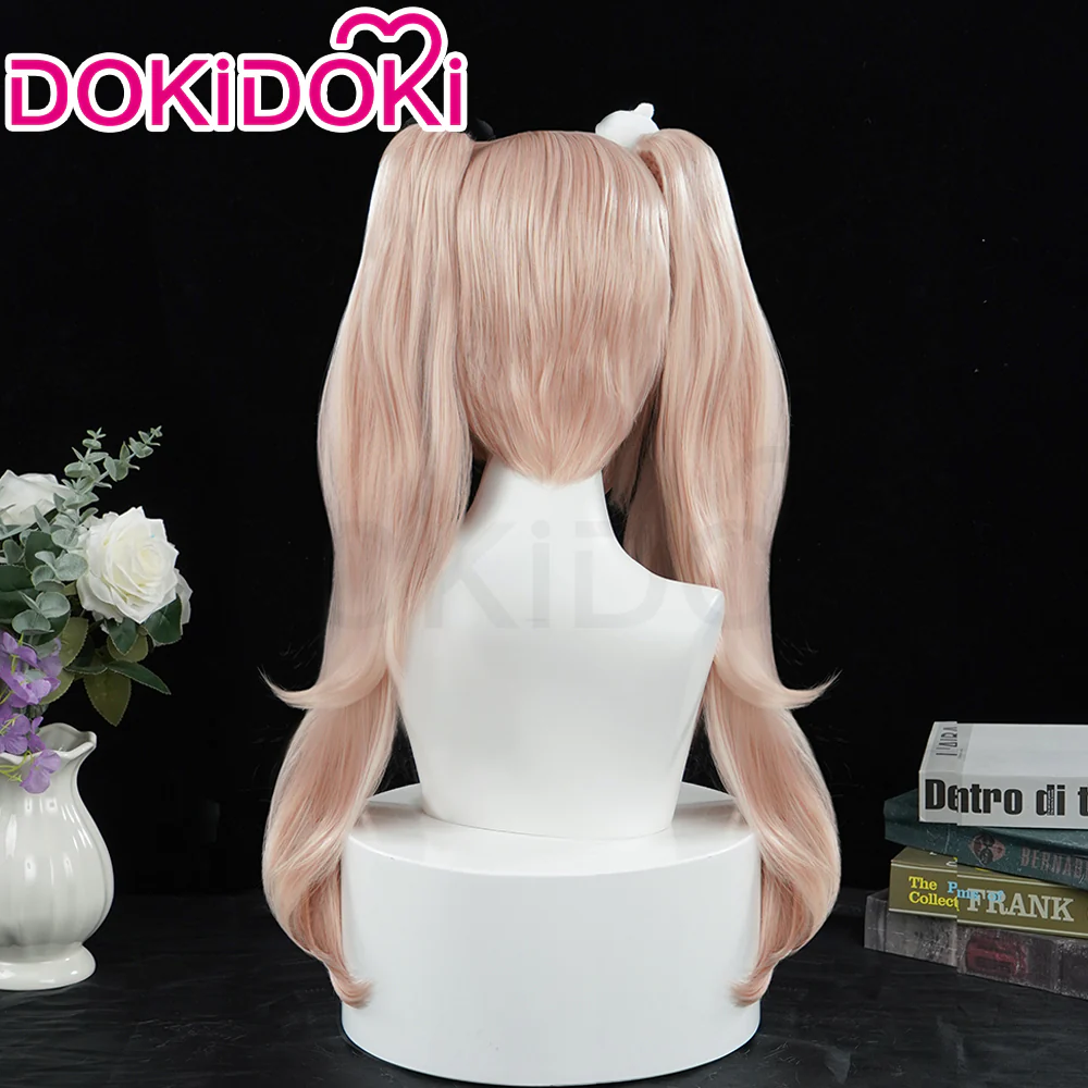 【Ready For Ship】DokiDoki Game Cosplay Wig Long Curly Pink Hair - Image 3