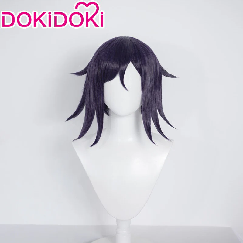 DokiDoki Game Cosplay Wig Men Halloween Short Purple Hair